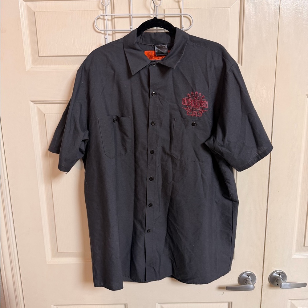 King Kerosin Red Kap Speed Freak Workwear Button Up